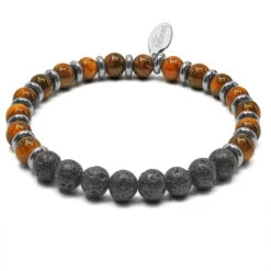 "Motivé , Motivé" - Oeil De Tigre - Pierre De Lave