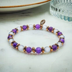 "Bonne Nuit" - Améthyste - Quartz Rose -Produits Coiffure Soldes 010 1 38805.1732889274