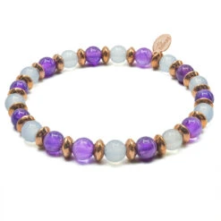 "Équilibre Parfait"- Aigue Marine - Améthyste