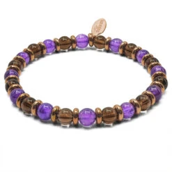 "Libéré, Délivré" - Améthyste - Quartz Fumé