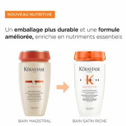 Bain Satin Riche Nutritive Kérastase 250ml -Produits Coiffure Soldes 3474637154943 6 03357.1684847833