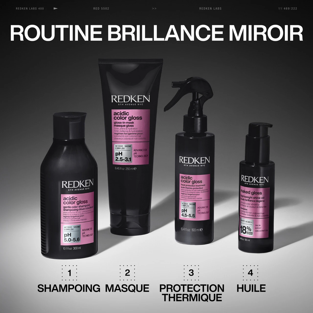 Shampooing Acidic Color Gloss Redken 300 Ml 2 Shampooing Acidic Color Gloss Redken 300 Ml – Image 2