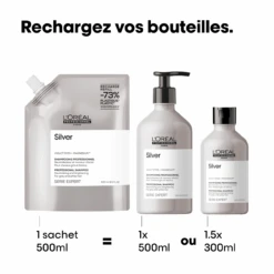Silver Shampoing Déjaunisseur Pour Cheveux Gris L'Oréal 500ml 14 Silver Shampoing Déjaunisseur Pour Cheveux Gris L'Oréal 500ml -Produits Coiffure Soldes 3474637242176 2 25835.1759484378