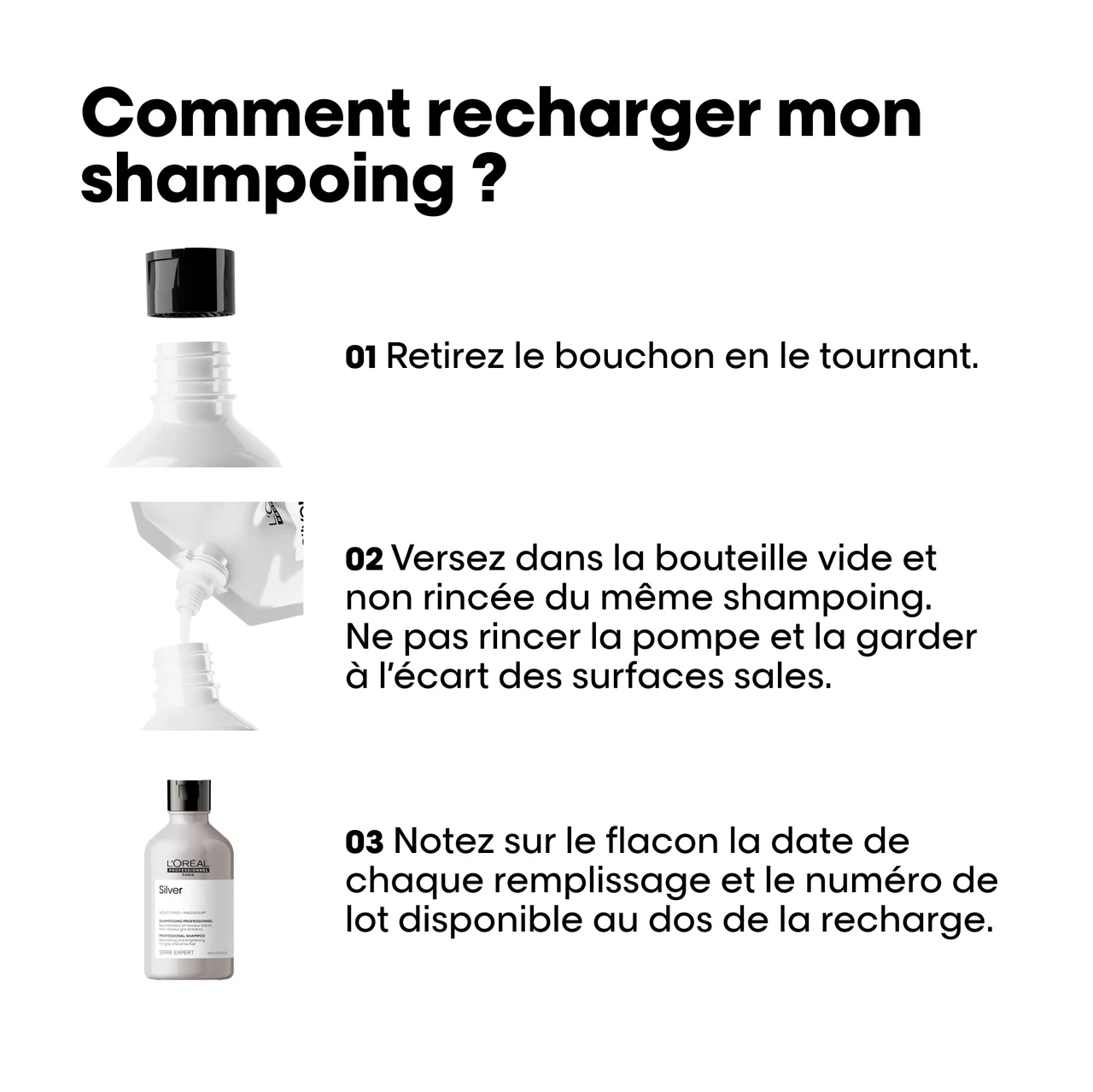 Silver Shampoing Déjaunisseur Pour Cheveux Gris L'Oréal 500ml 6 Silver Shampoing Déjaunisseur Pour Cheveux Gris L'Oréal 500ml – Image 6
