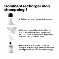 Éco-Recharge Shampooing Silver L'Oréal 500ml 7 Éco-Recharge Shampooing Silver L'Oréal 500ml -Produits Coiffure Soldes 3474637242176 3 71308.1745826592
