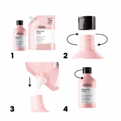 Éco-Recharge Shampooing Vitamino Color L'Oréal 1500ml -Produits Coiffure Soldes 3474637242190 7 25779.1739198467