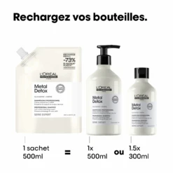 Éco-Recharge Shampooing Métal Détox L'Oréal 500ml 12 Éco-Recharge Shampooing Métal Détox L'Oréal 500ml -Produits Coiffure Soldes 3474637242213 5 57169.1745825755