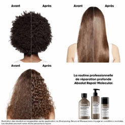 Éco-Recharge Shampooing Absolut Repair Molecular L'Oréal 500ml -Produits Coiffure Soldes 3474637242220 2 08003.1739197094