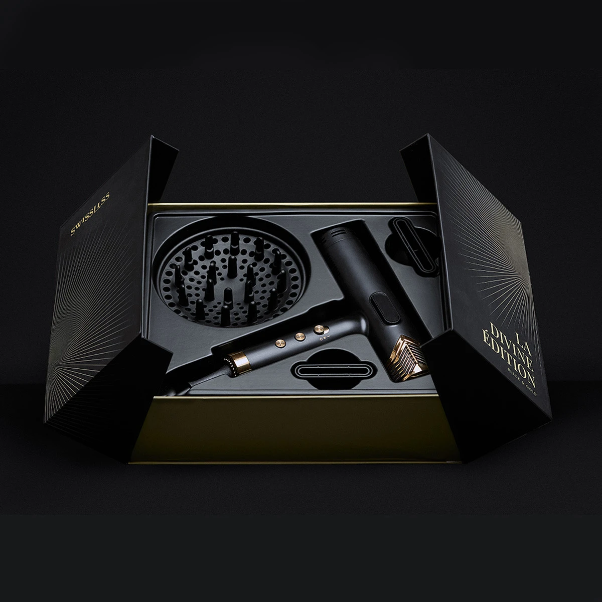 Sèche Cheveux La Divine Edition Black & Gold - Swissliss 4 Sèche Cheveux La Divine Edition Black & Gold - Swissliss – Image 4