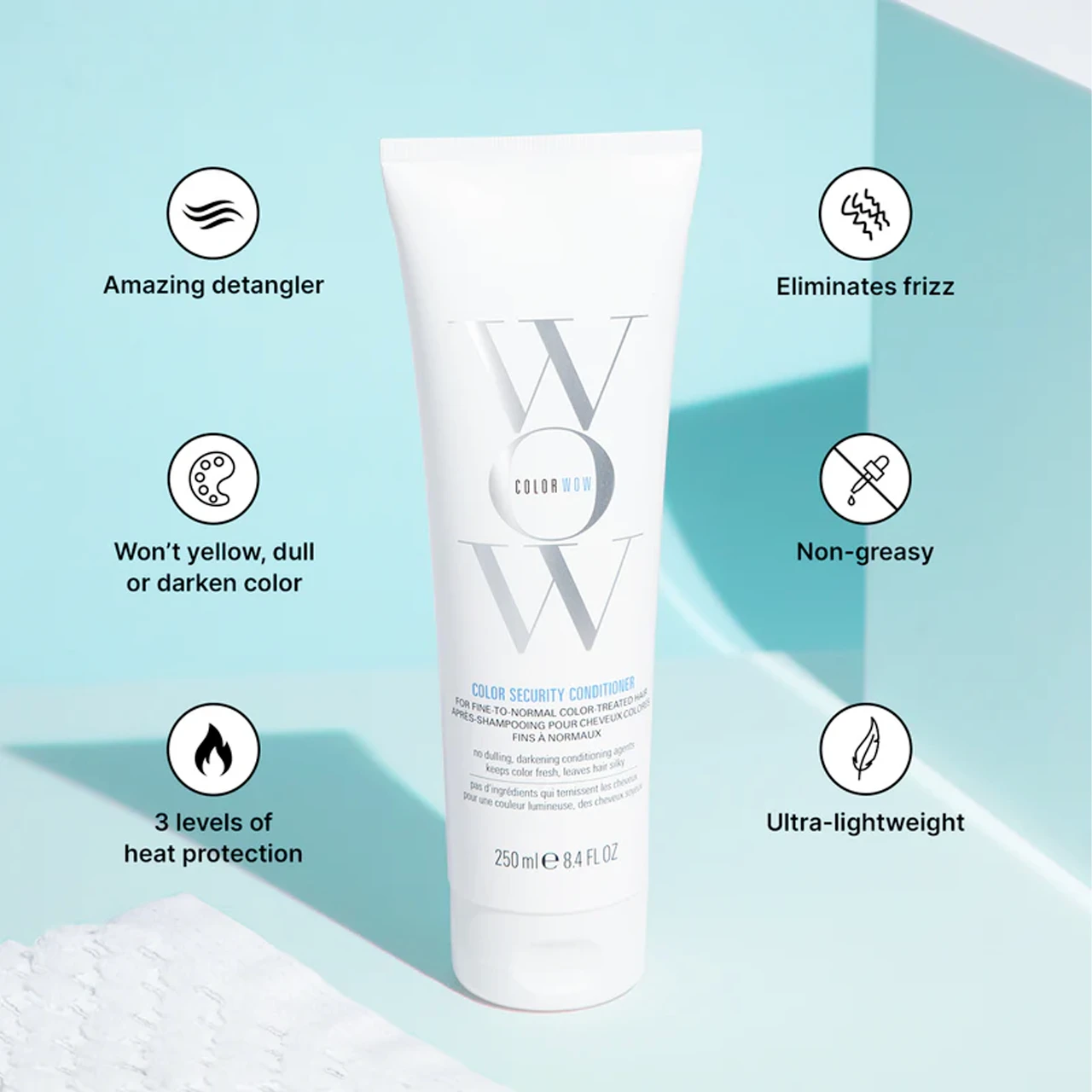 Après-Shampooing Color Security Cheveux Fins Color Wow 250ml – Image 3