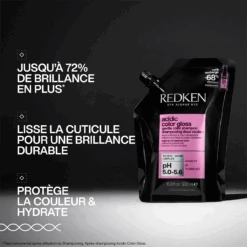 Recharge Shampooing Acidic Color Gloss Redken 500 Ml -Produits Coiffure Soldes Recharge Shampooing Acidic Color Gloss Redken 500 ml 13841.1748253355