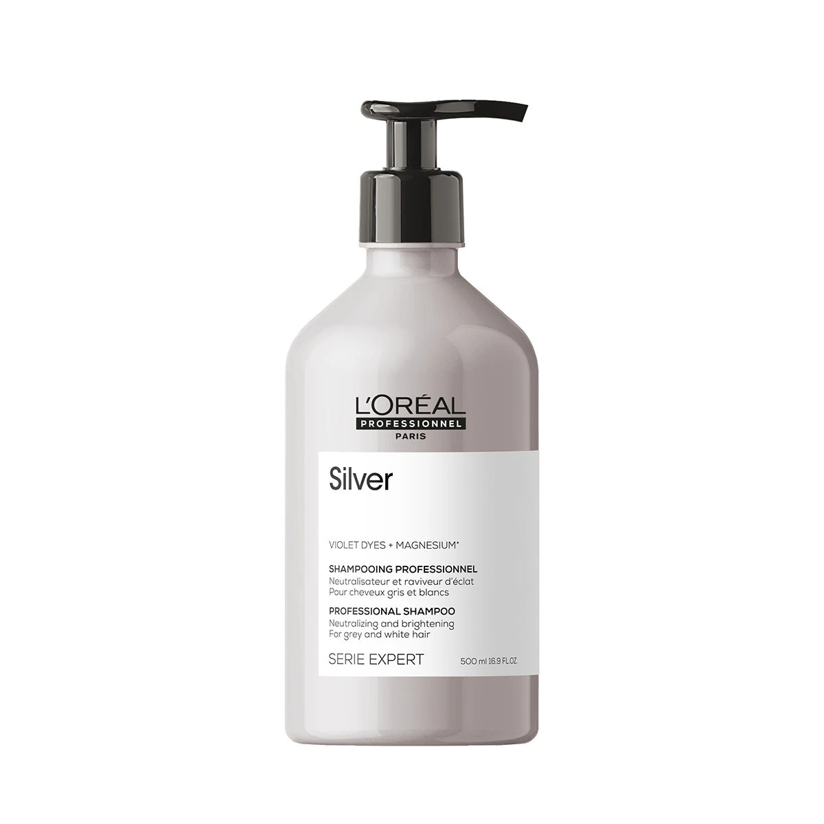 Silver Shampoing Déjaunisseur Pour Cheveux Gris L'Oréal 500ml 1 Silver Shampoing Déjaunisseur Pour Cheveux Gris L'Oréal 500ml