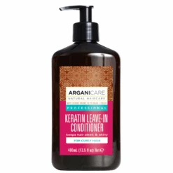 Soin Sans Rinçage Keratin Cheveux Bouclés Arganicare 400ml
