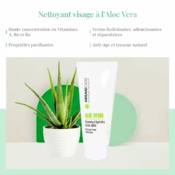 Nettoyant Hydratant Visage à L'Aloe Vera Arganicare 100ml -Produits Coiffure Soldes nettoyant visage arga 29394.1684847816