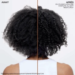 Shampooing All Soft Mega Curls Redken 300ml -Produits Coiffure Soldes rdk7 avant apre s 29482.1684847316