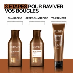 Soin Sans Rinçage Hydratant All Soft Mega Curls Redken 150ml -Produits Coiffure Soldes rdk7 routine 03812.1684847326